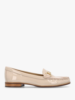 Galtro Nude Patent Leather Snaffle Loafers