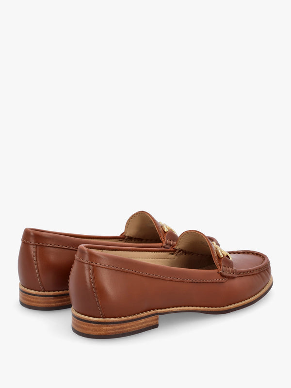 Galtro Tan Smooth Leather Snaffle Loafers