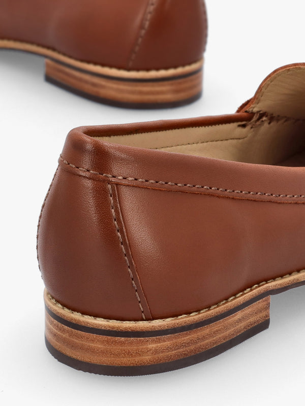 Galtro Tan Smooth Leather Snaffle Loafers
