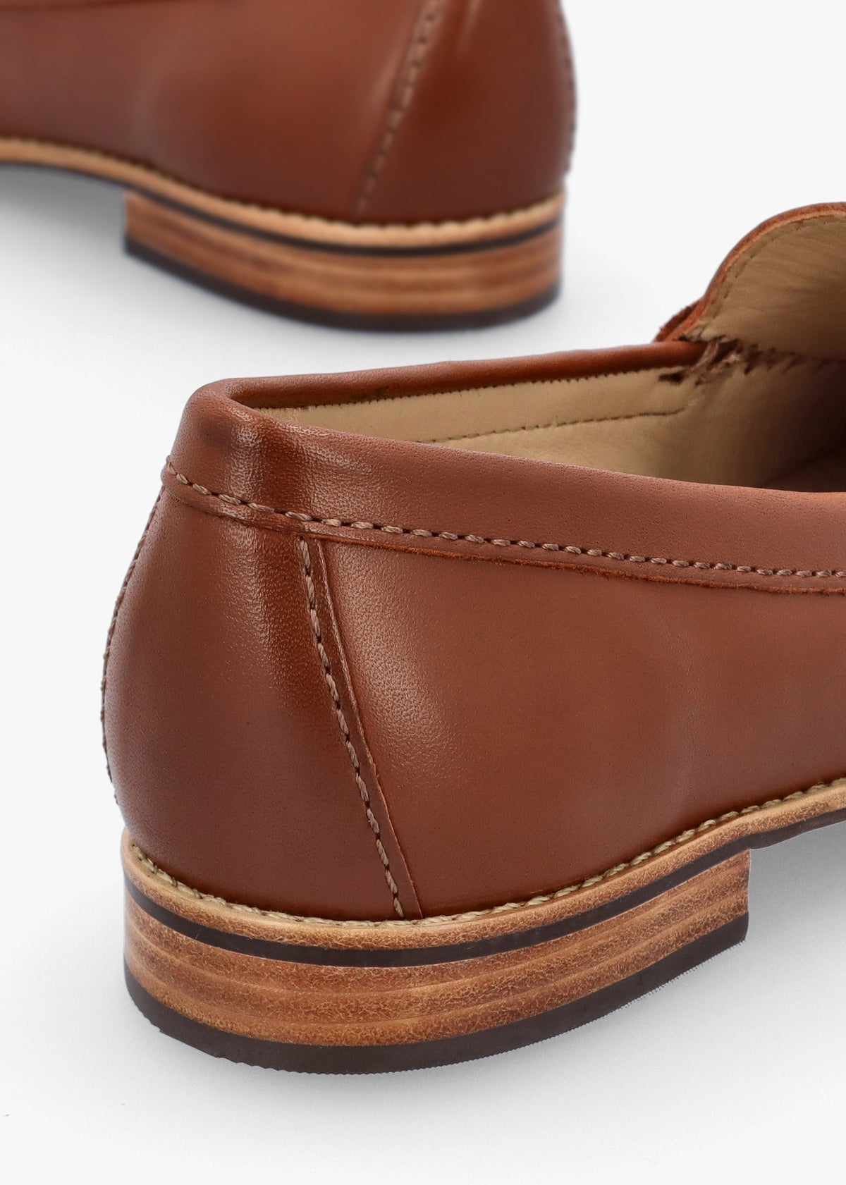 Galtro Tan Smooth Leather Snaffle Loafers