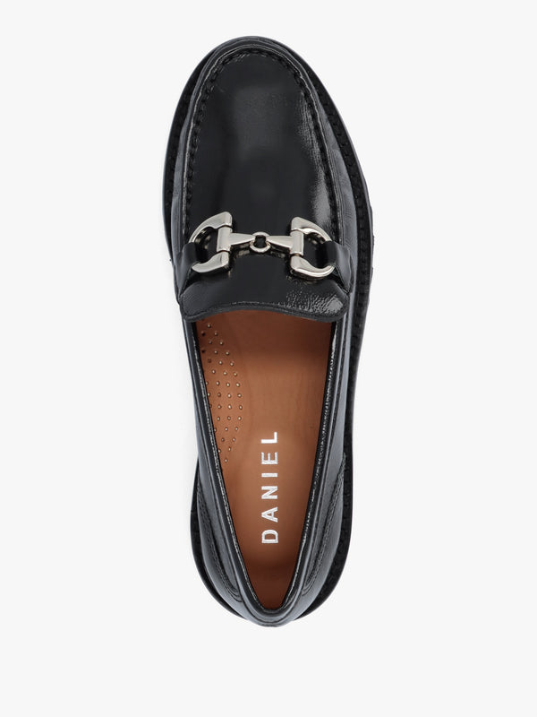 Garrera Black Patent Leather Chunky Loafers