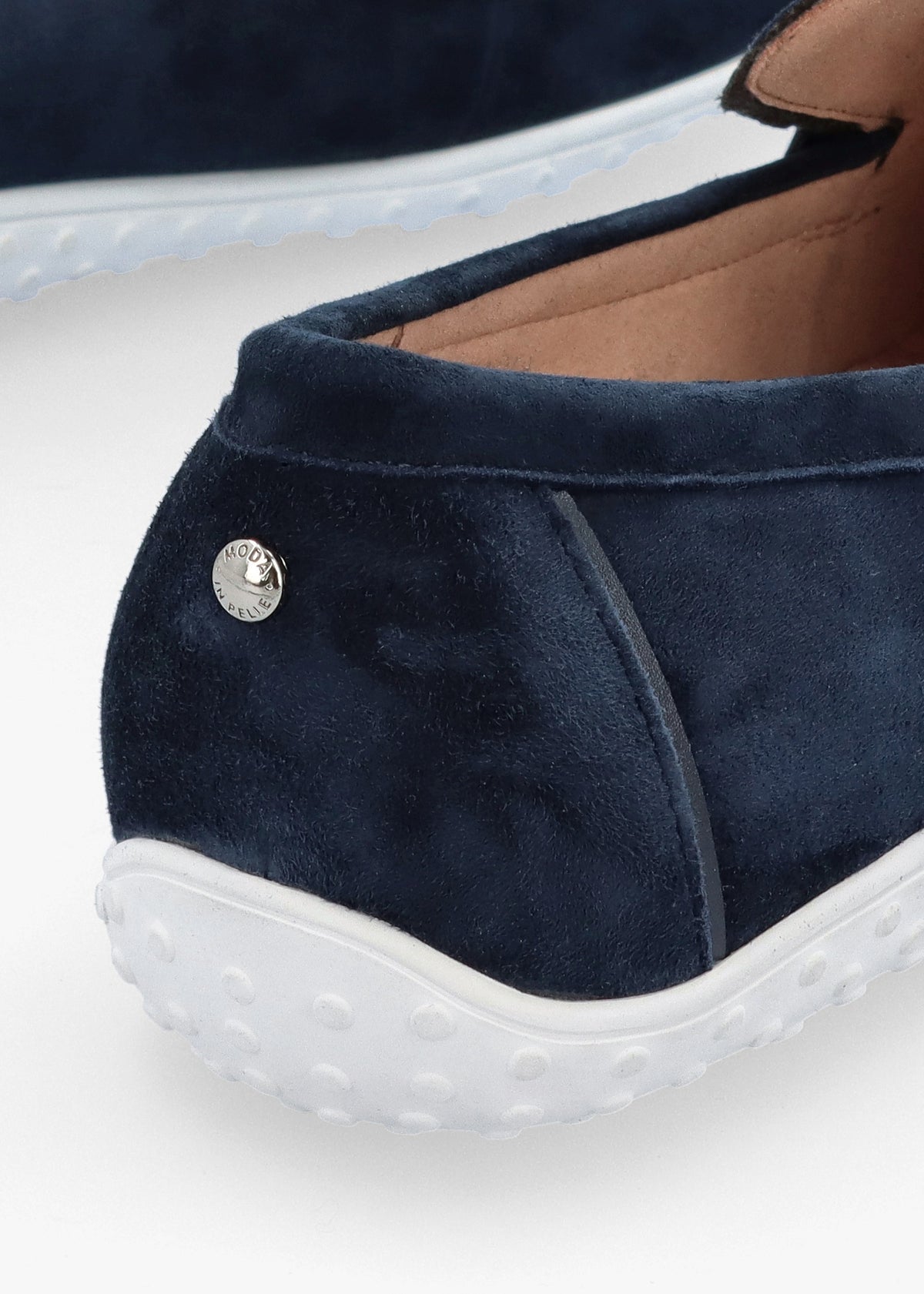 Elinia Navy Suede Tassel Loafers