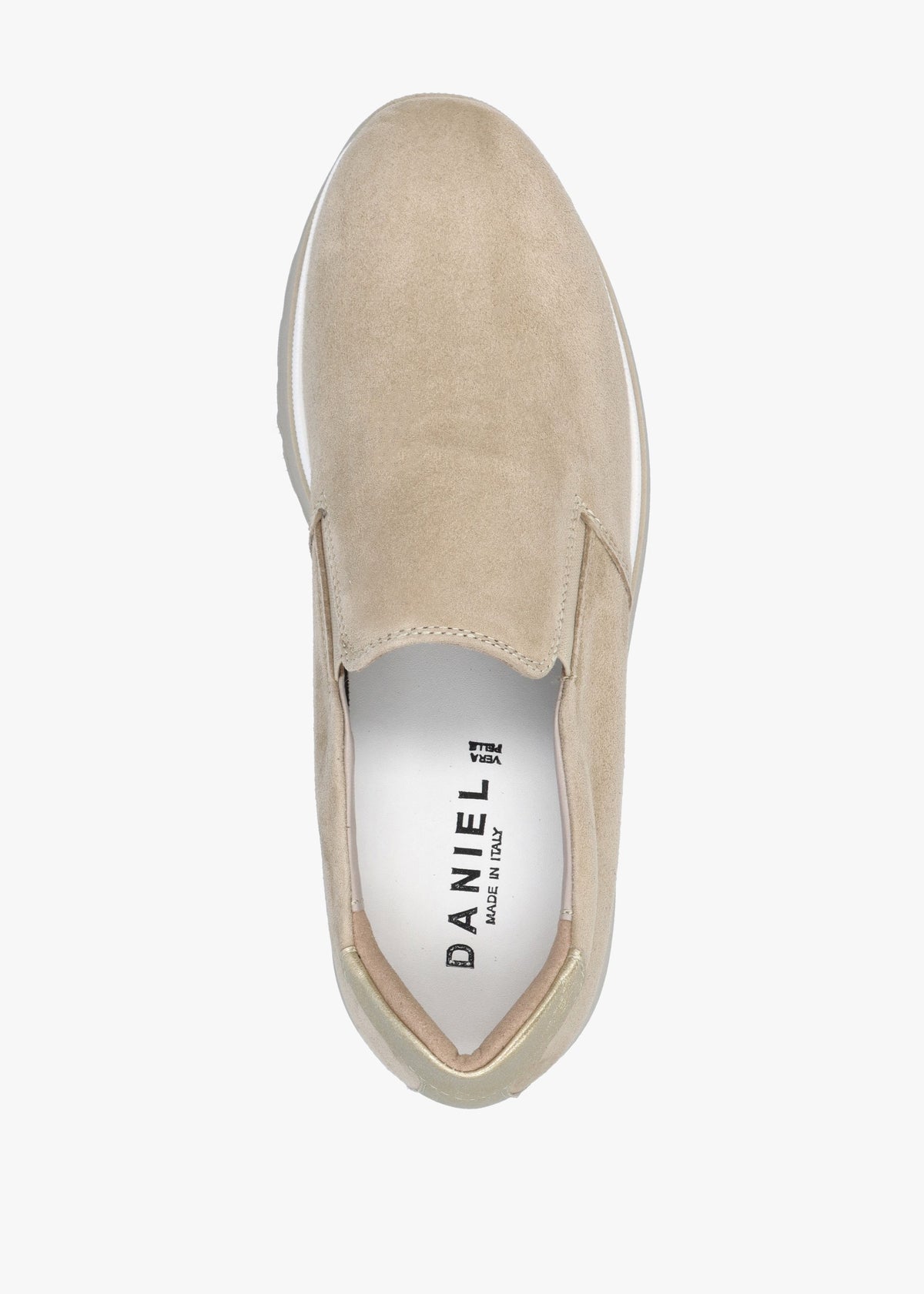 Commy Beige Suede Flatform Wedge Shoes