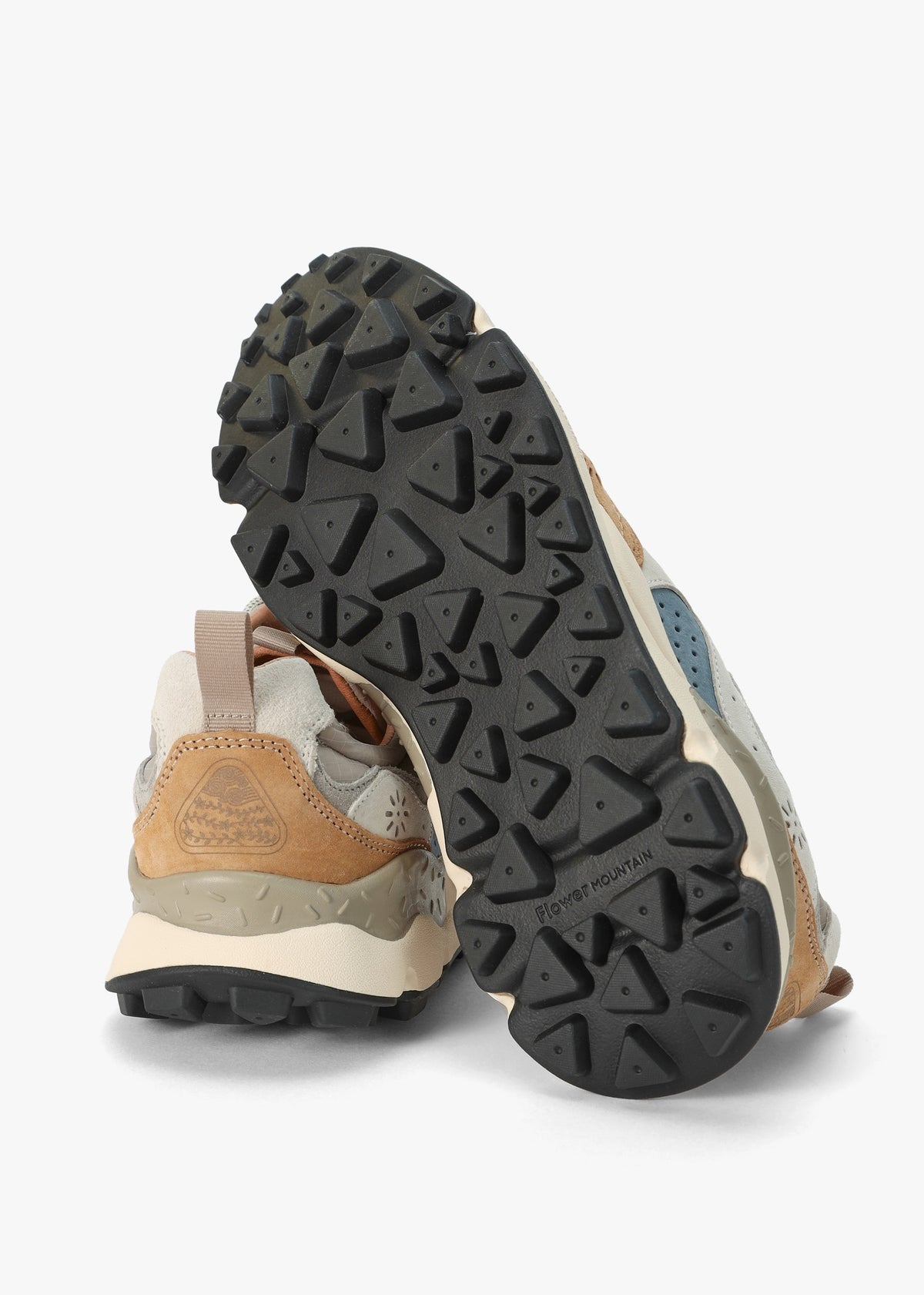 Men’s Yamano 3 Beige Grey Suede & Nylon Trainers
