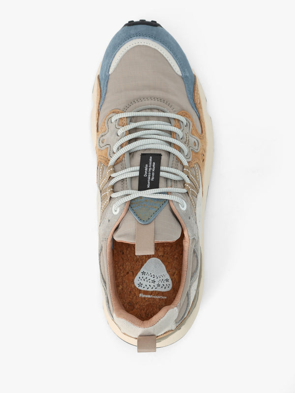 Men’s Yamano 3 Beige Grey Suede & Nylon Trainers