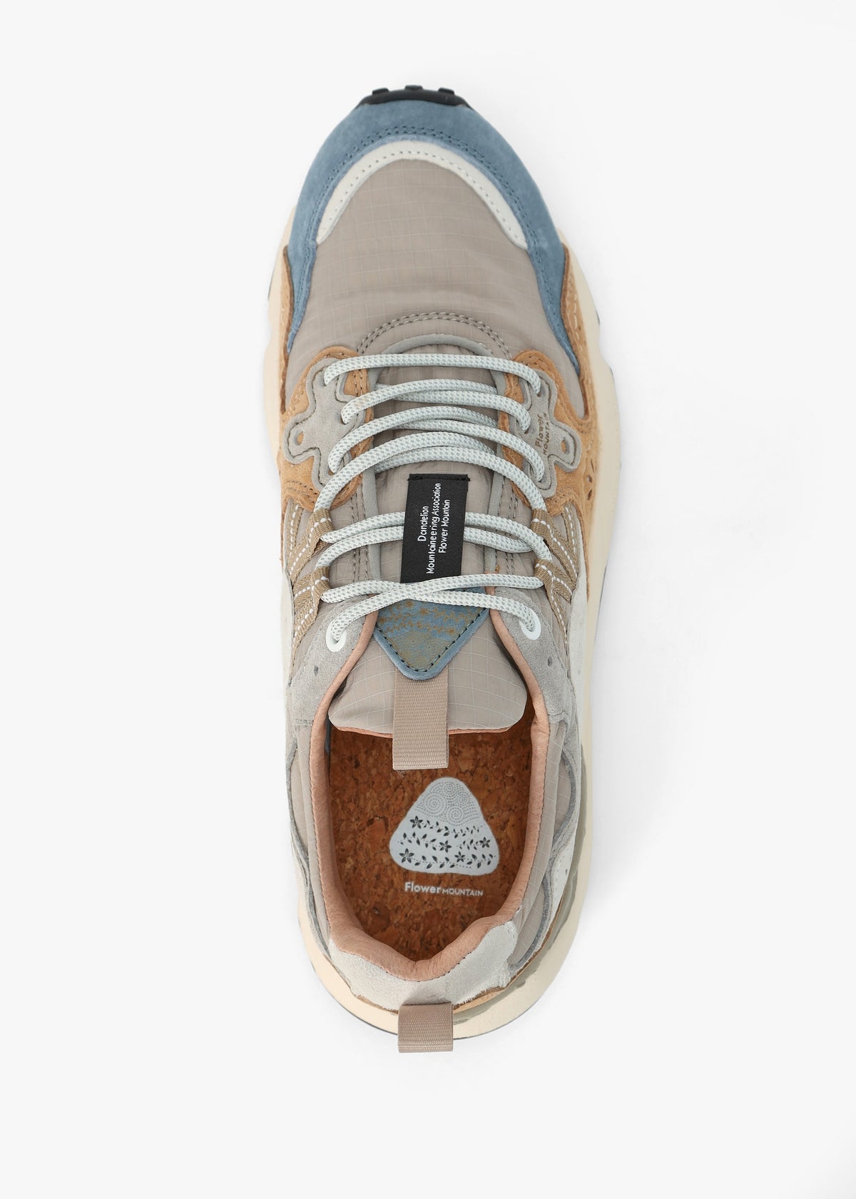 Men’s Yamano 3 Beige Grey Suede & Nylon Trainers