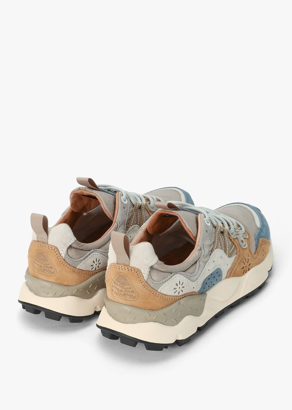 Men’s Yamano 3 Beige Grey Suede & Nylon Trainers