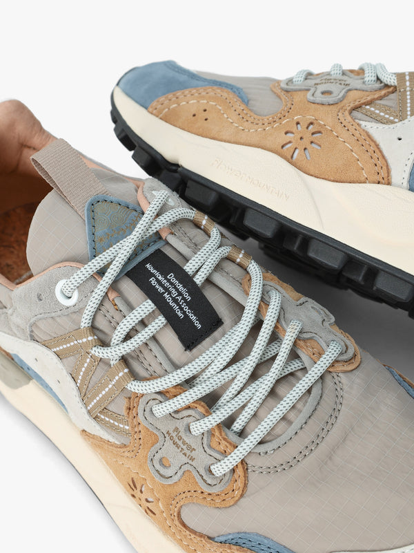Men’s Yamano 3 Beige Grey Suede & Nylon Trainers