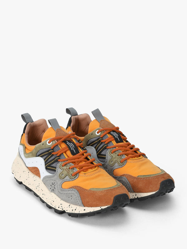 Men’s Yamano 3 Orange Suede & Nylon Trainers