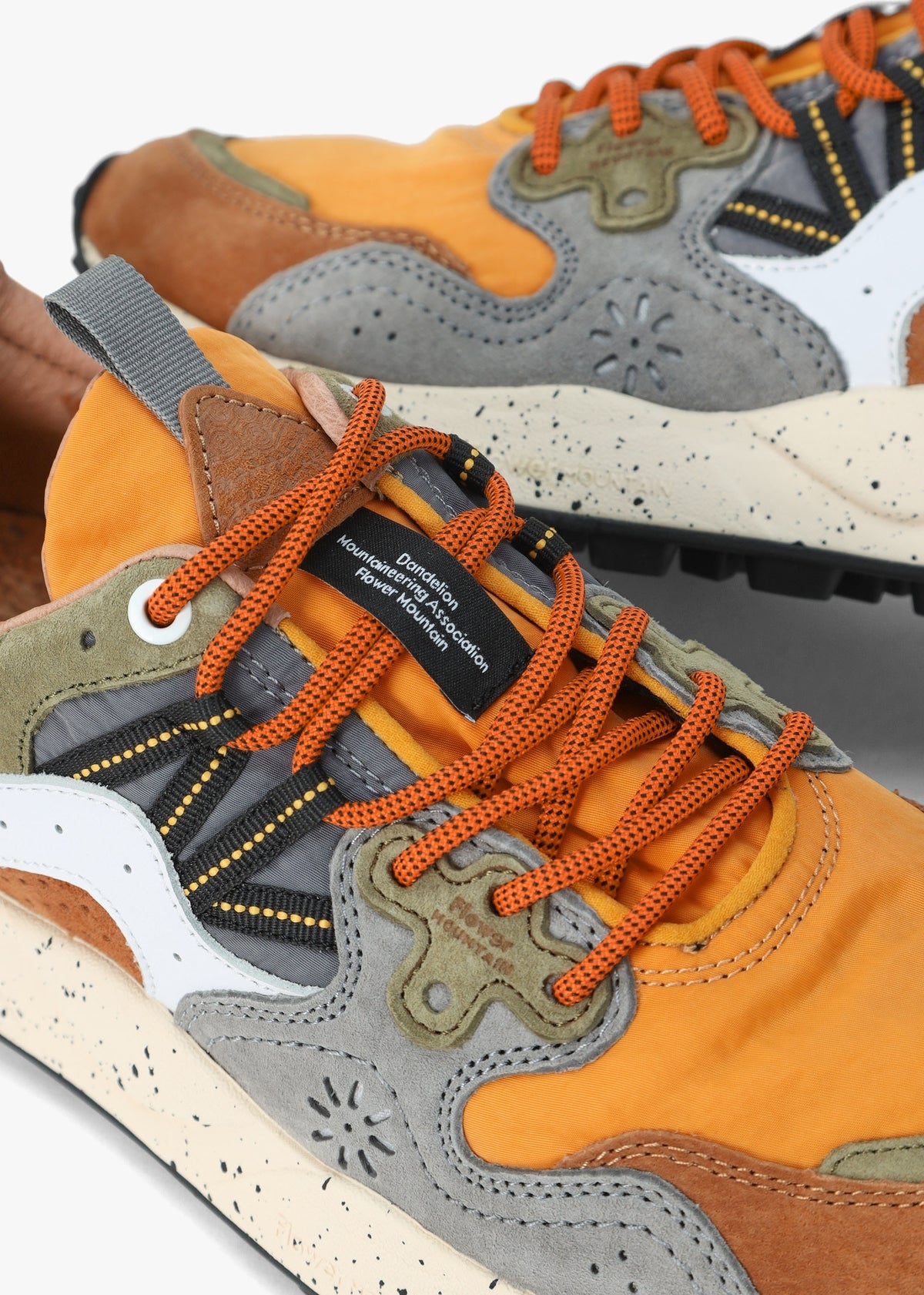 Men’s Yamano 3 Orange Suede & Nylon Trainers