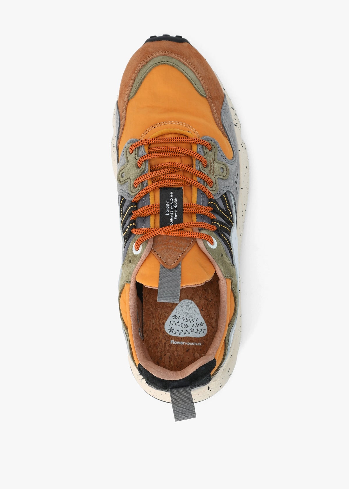 Men’s Yamano 3 Orange Suede & Nylon Trainers