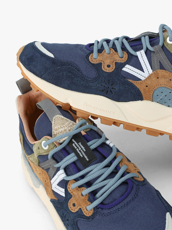Men’s Yamano 3 Navy Suede & Canvas Trainers