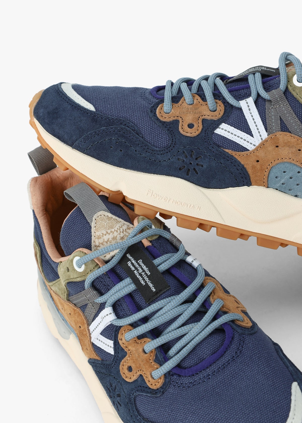 Men’s Yamano 3 Navy Suede & Canvas Trainers