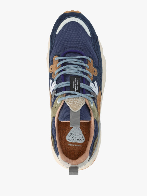 Men’s Yamano 3 Navy Suede & Canvas Trainers