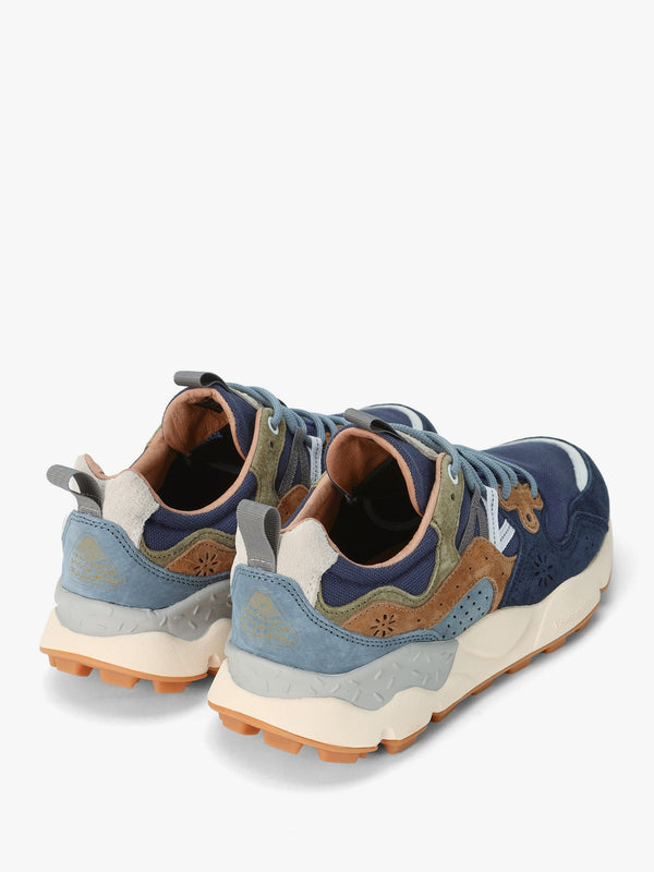 Men’s Yamano 3 Navy Suede & Canvas Trainers