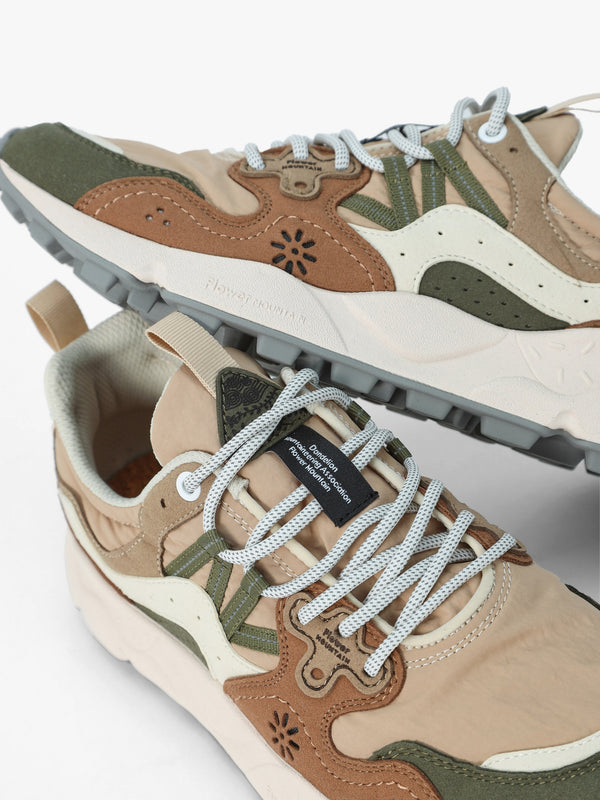 Men’s Yamano 3 Kaiso Beige Military Green Trainers