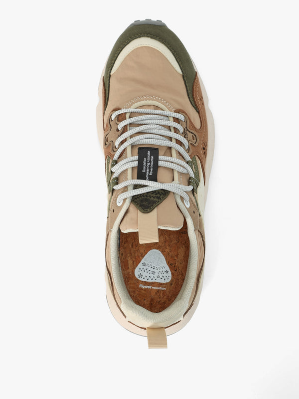 Men’s Yamano 3 Kaiso Beige Military Green Trainers