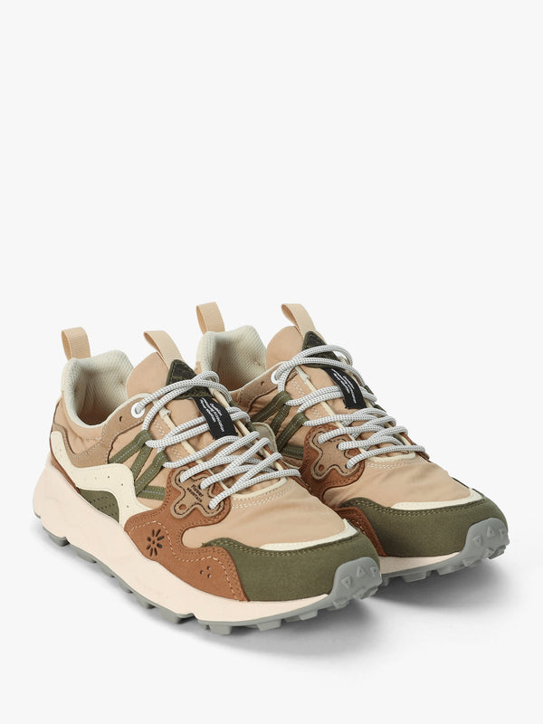 Men’s Yamano 3 Kaiso Beige Military Green Trainers