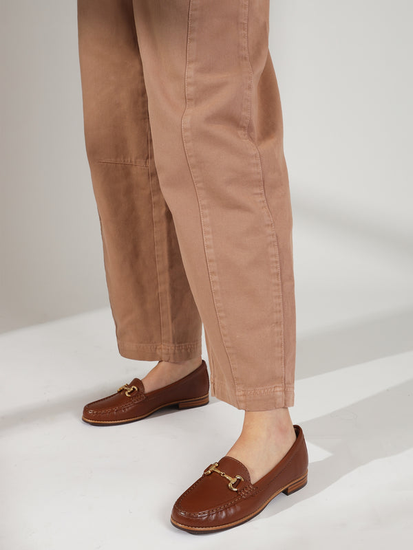 Galtro Tan Smooth Leather Snaffle Loafers