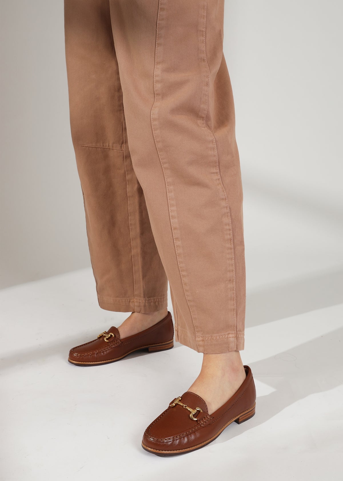 Galtro Tan Smooth Leather Snaffle Loafers