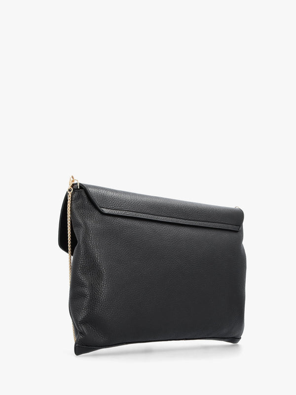 Inclutch Black Tumbled Leather Envelope Clutch