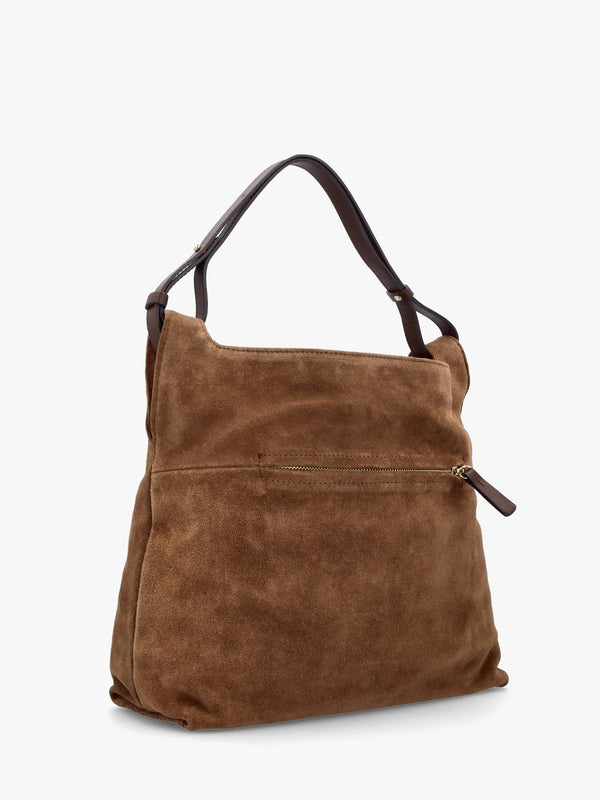 Inhobo Brown Suede Slouchy Hobo Bag