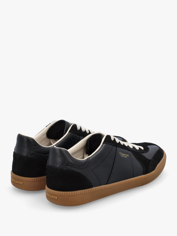 Ellis Black Leather & Suede Trainers