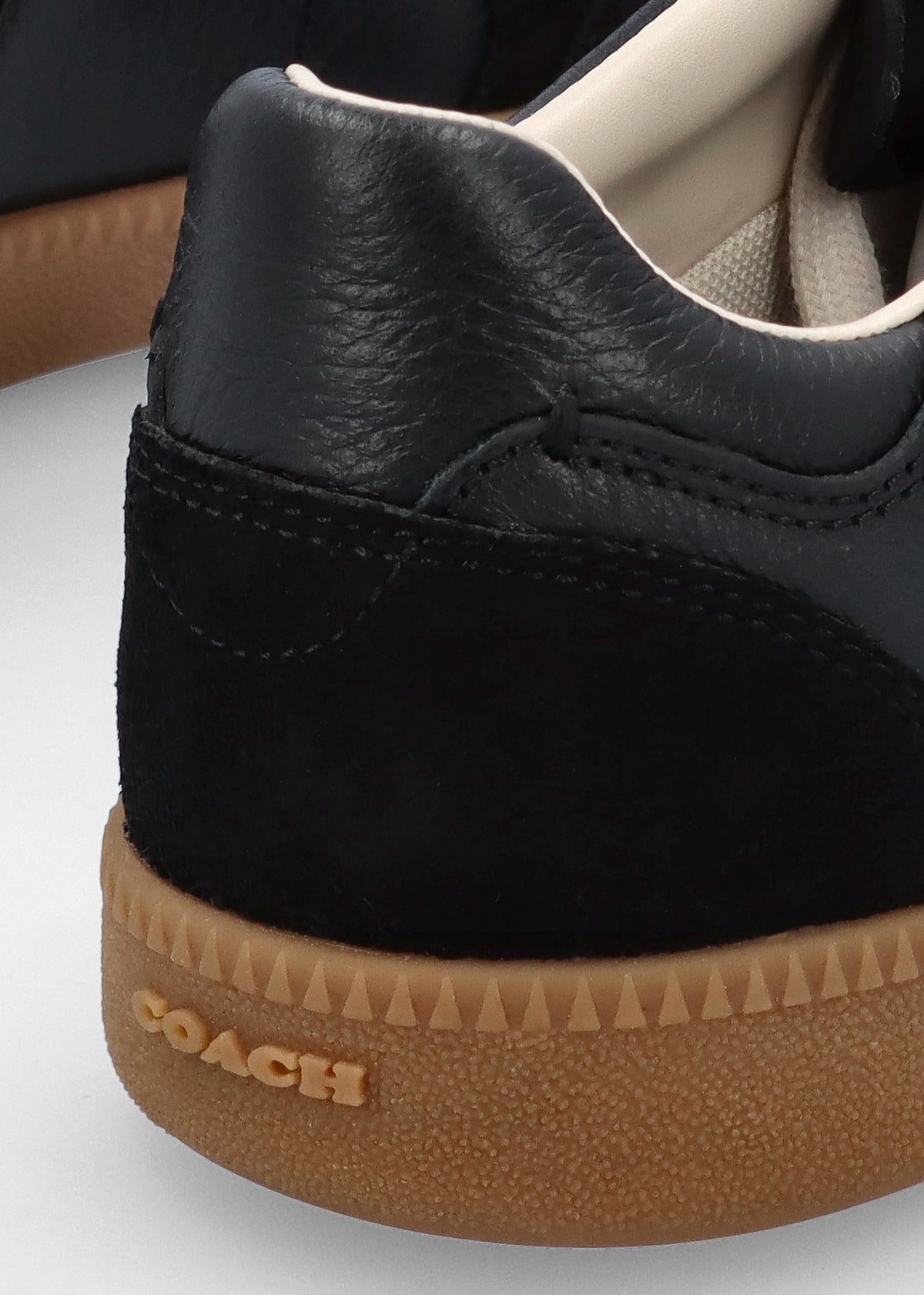 Ellis Black Leather & Suede Trainers