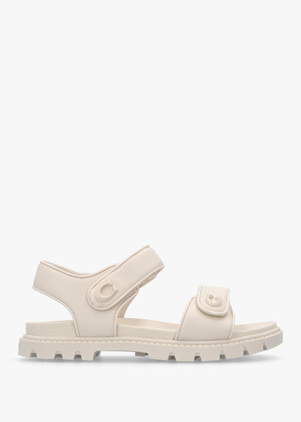 Brynn Chalk Leather Chunky Sandals