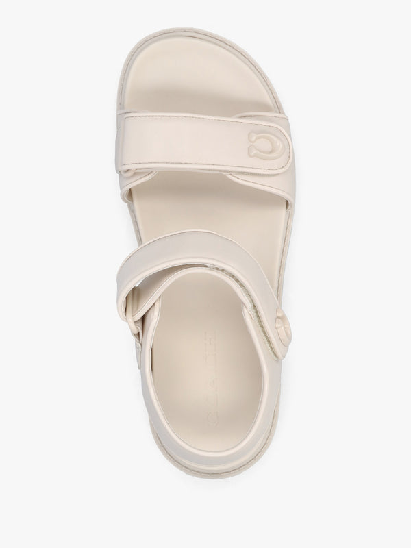 Brynn Chalk Leather Chunky Sandals