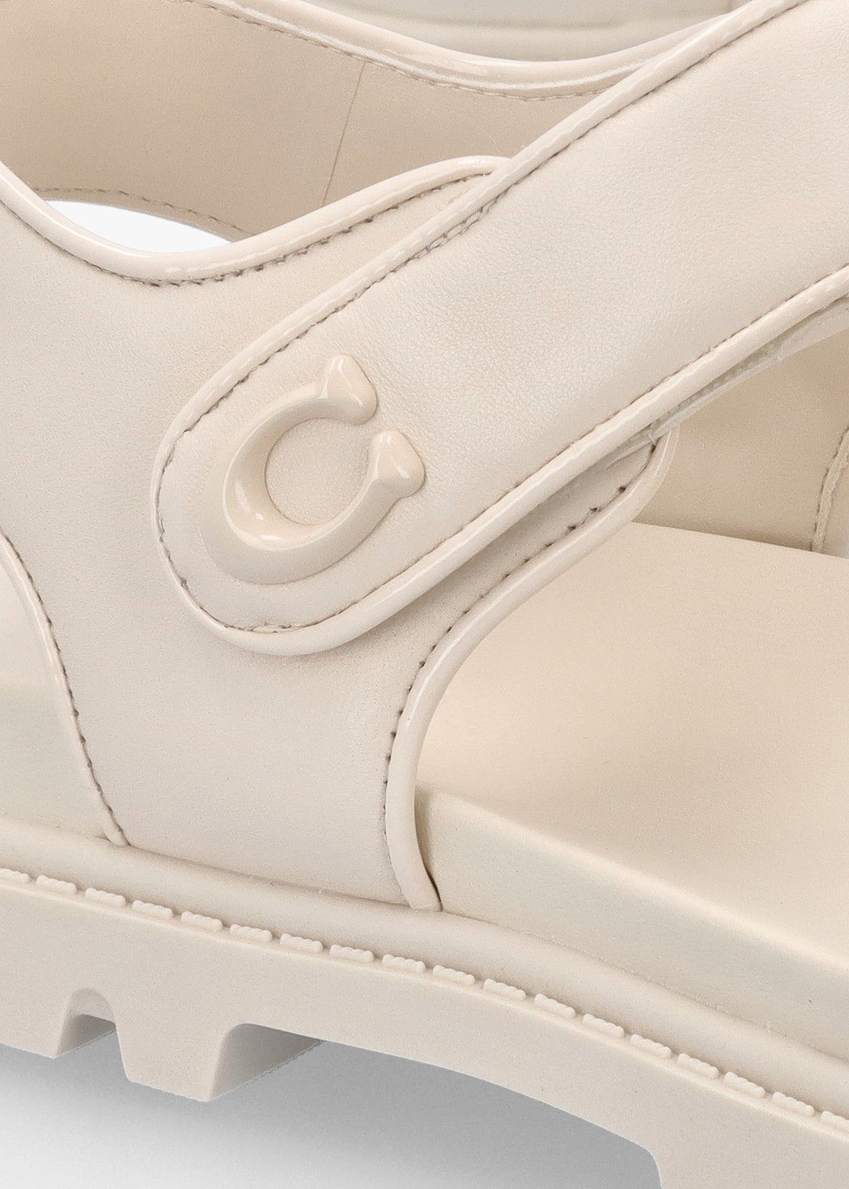 Brynn Chalk Leather Chunky Sandals