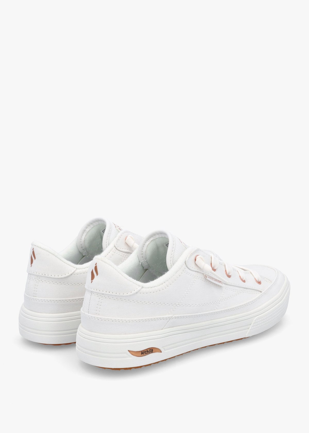 Women’s Vegan Arch Fit Meet Ya There White Trainers