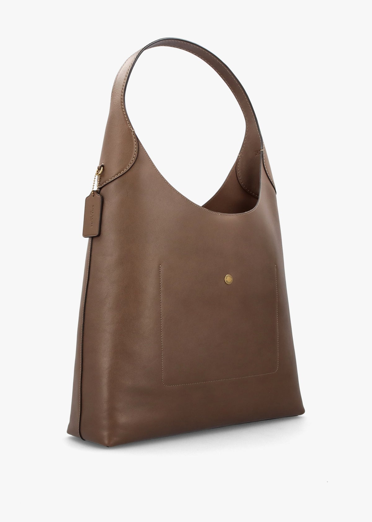 Brooklyn 39 Dark Stone Leather Shoulder Bag