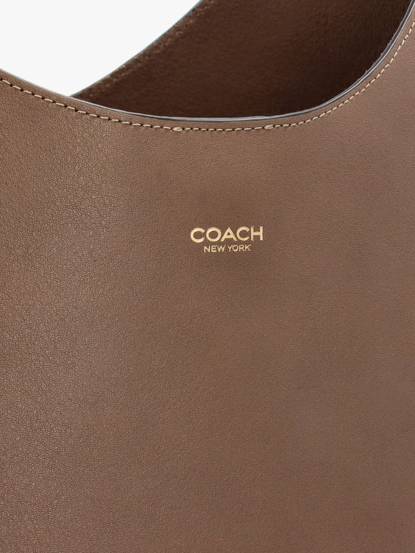 Brooklyn 39 Dark Stone Leather Shoulder Bag