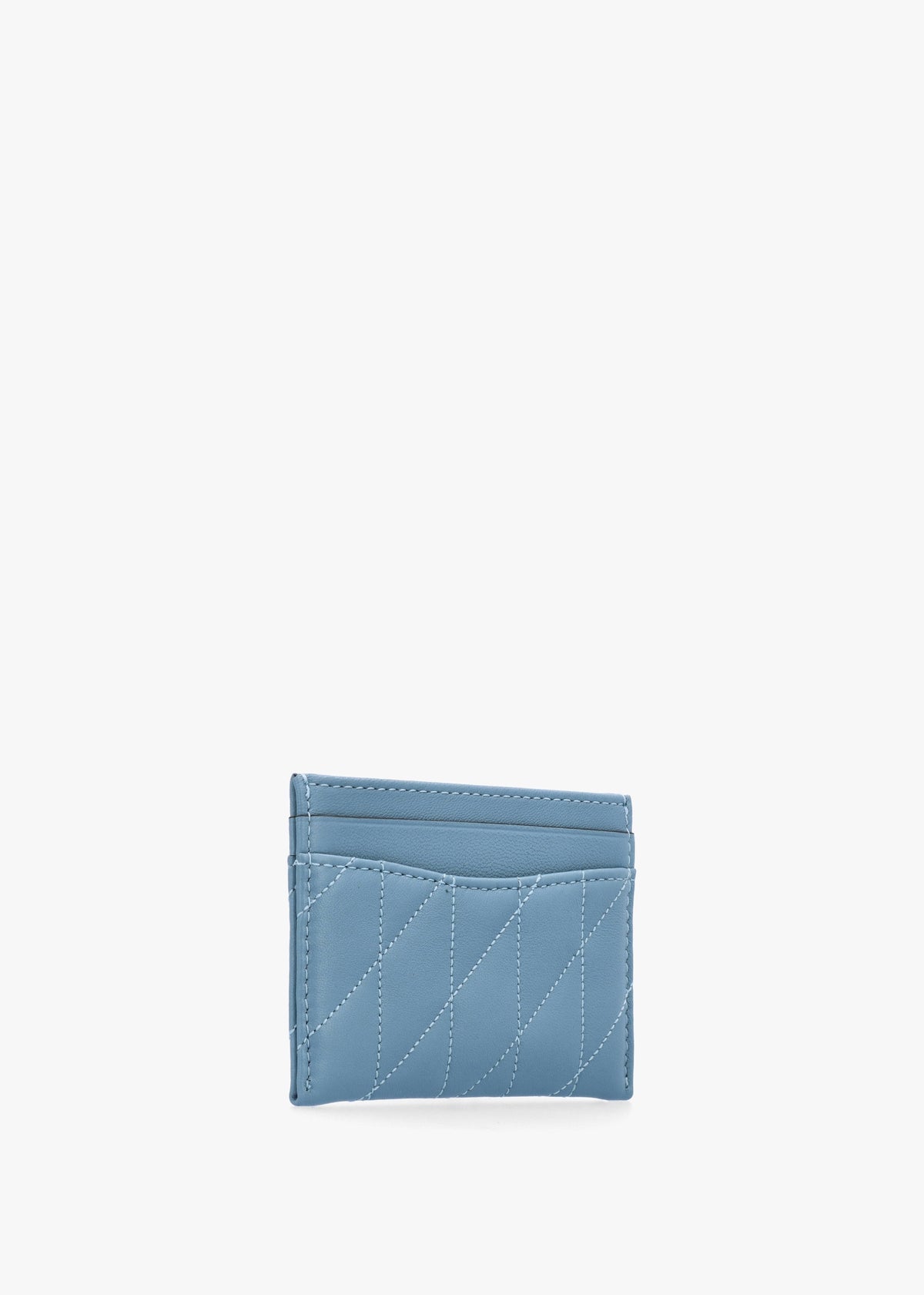 Essentials Quilted Pillow Bluebell Leather Card Case