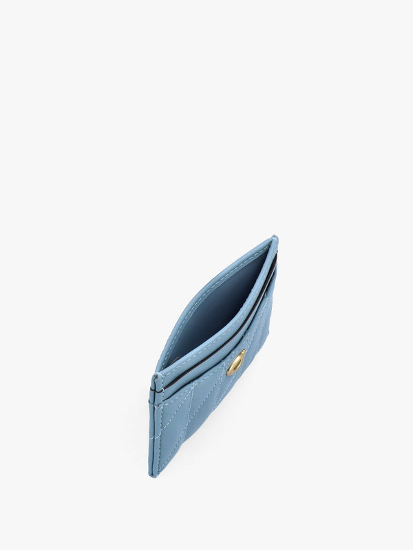 Essentials Quilted Pillow Bluebell Leather Card Case