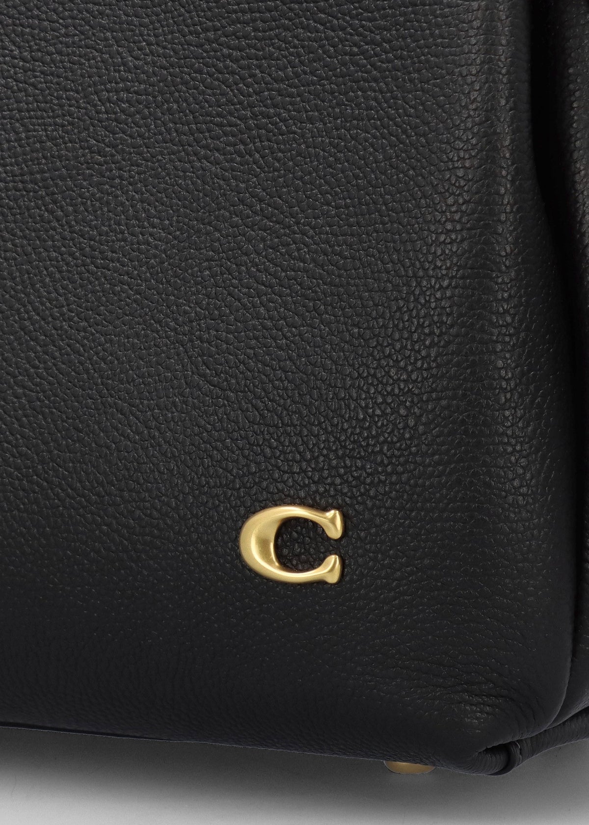 Lana Large Black Leather Shoulder Bag