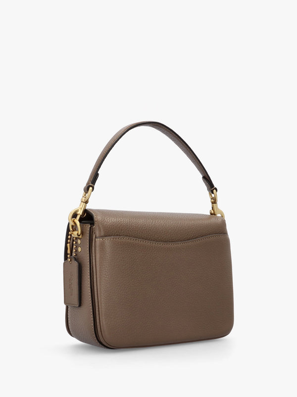 Cassie 19 Dark Stone Leather Cross-Body Bag
