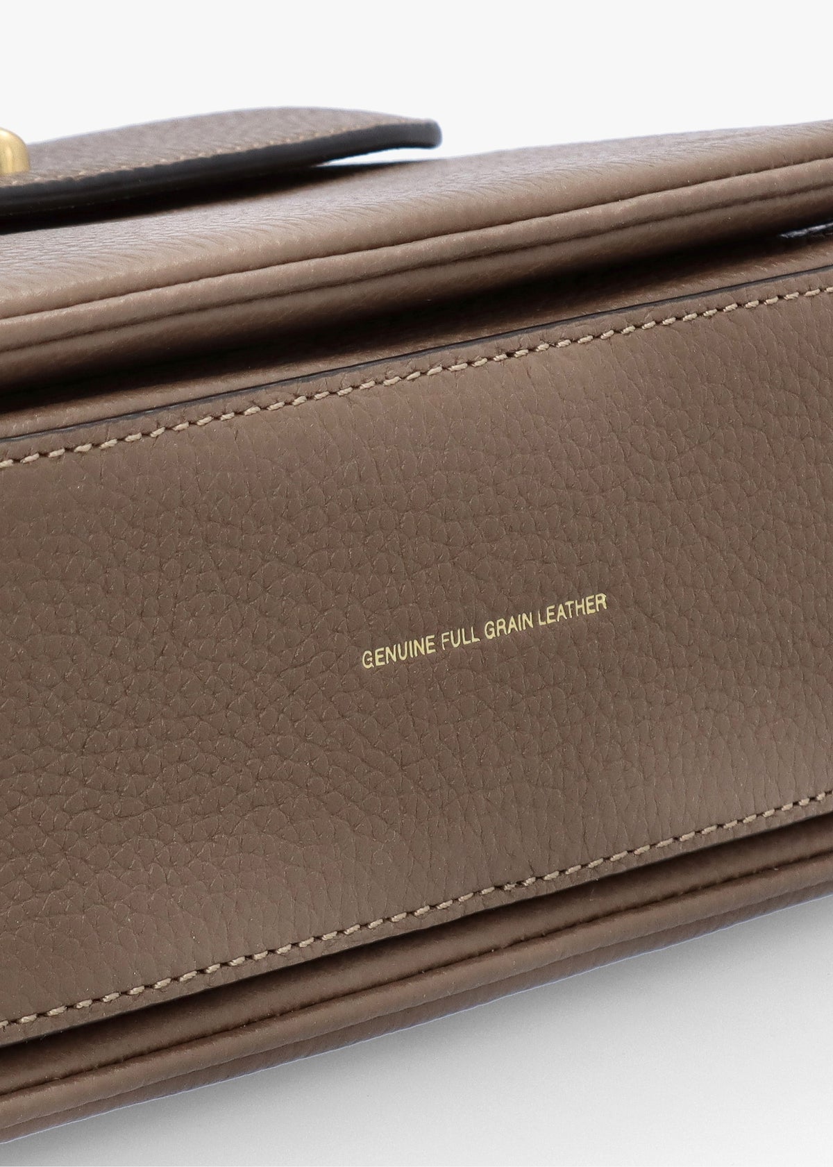 Cassie 19 Dark Stone Leather Cross-Body Bag