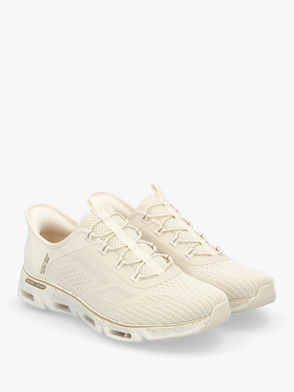 Women’s Vegan Glide Step Gratify Pace Natural Gold Trainers