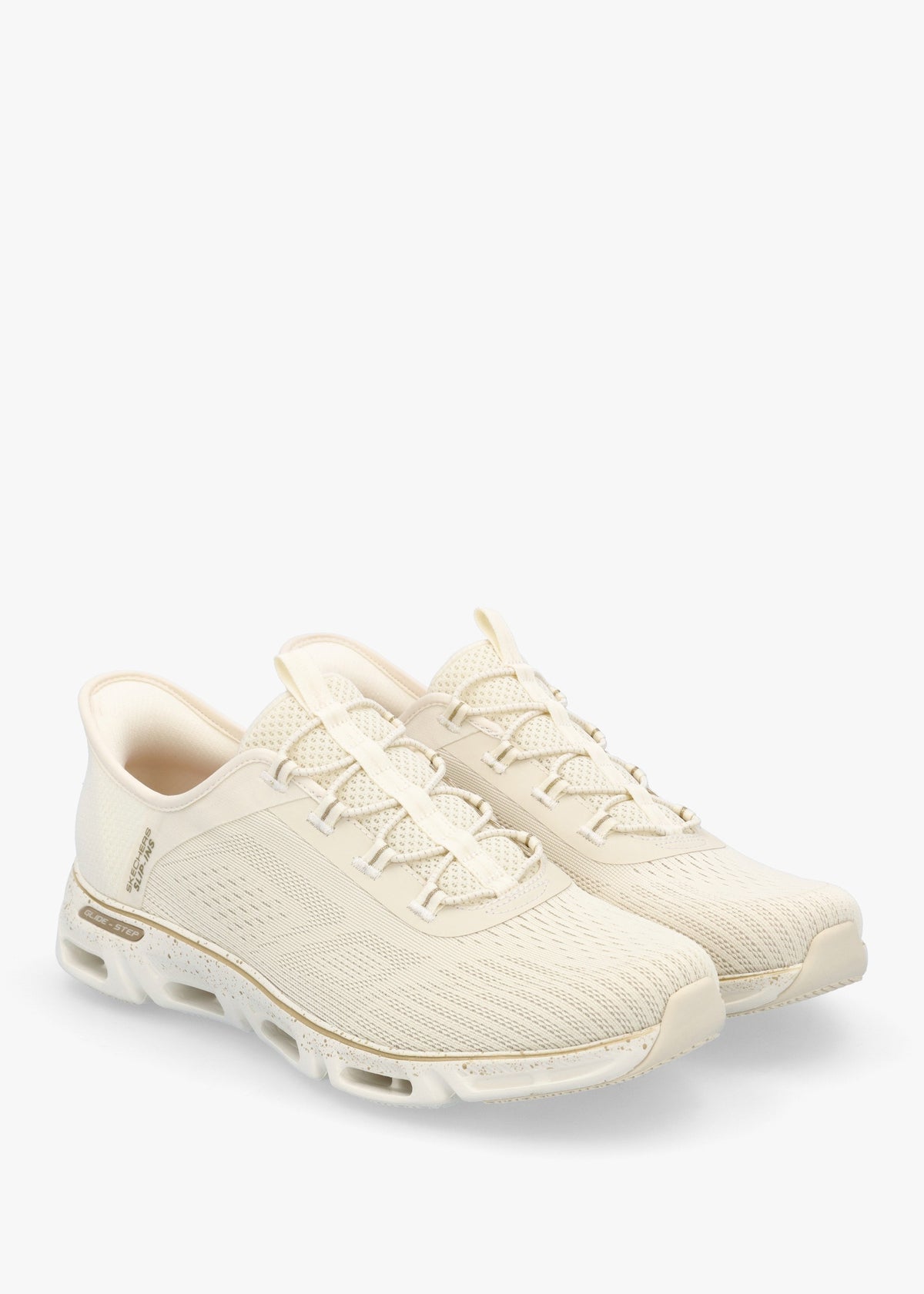Women’s Vegan Glide Step Gratify Pace Natural Gold Trainers