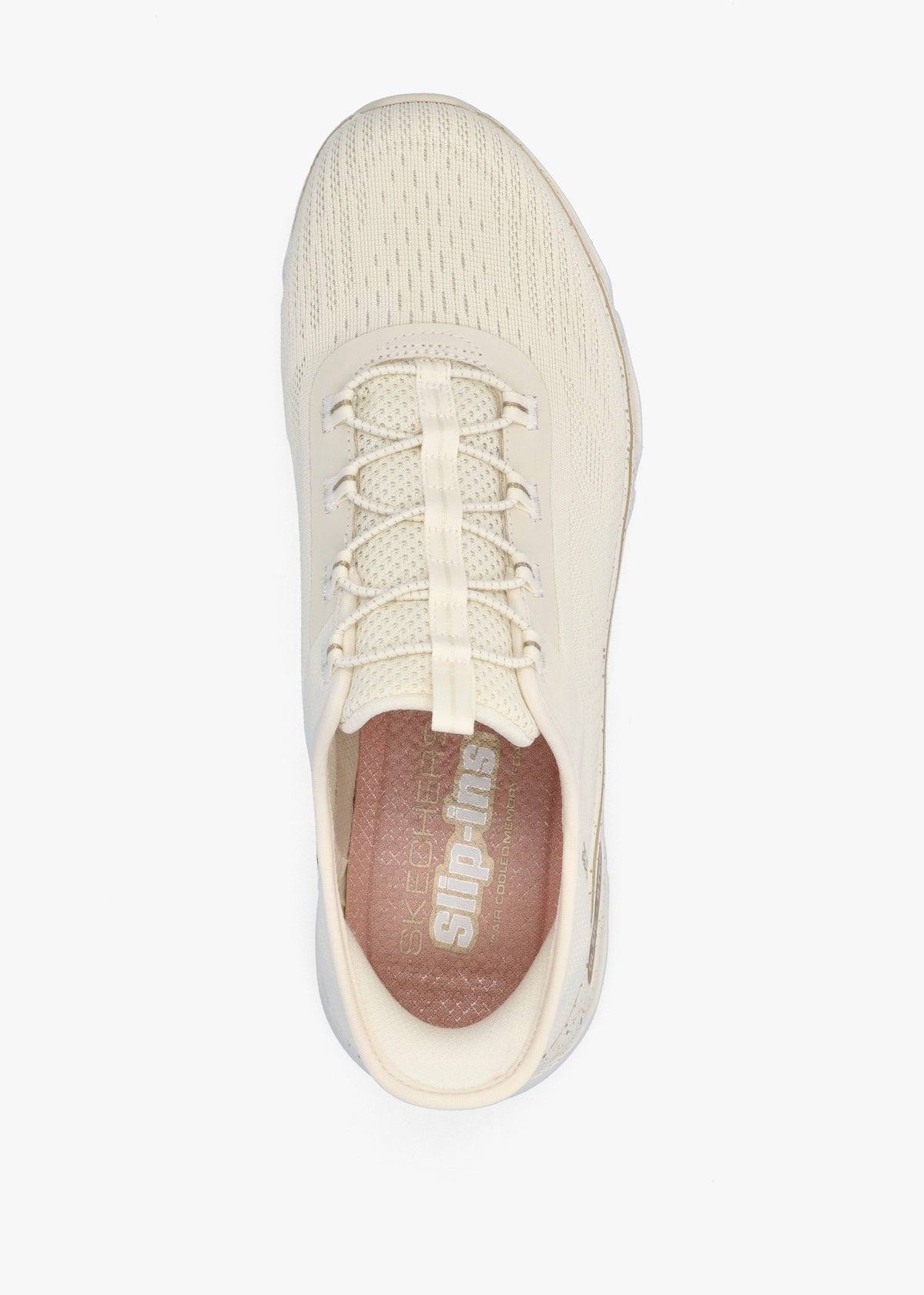 Women’s Vegan Glide Step Gratify Pace Natural Gold Trainers