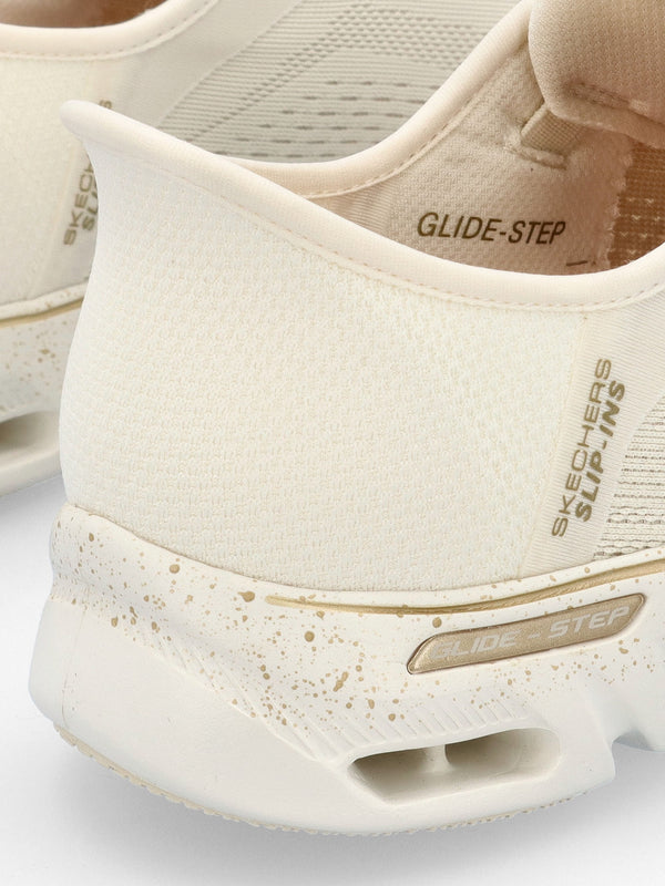 Women’s Vegan Glide Step Gratify Pace Natural Gold Trainers
