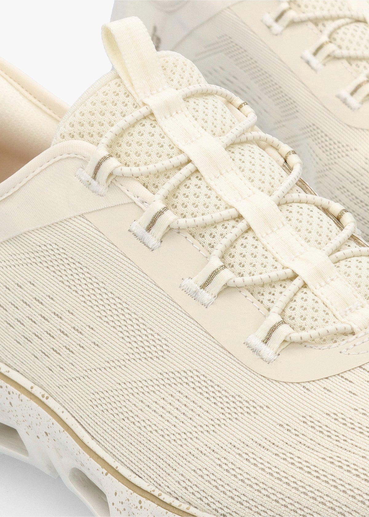 Women’s Vegan Glide Step Gratify Pace Natural Gold Trainers