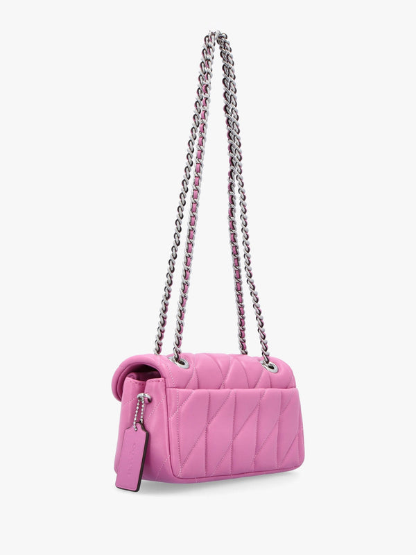 Tabby 20 Quilted Fuchsia Leather Shoulder Bag