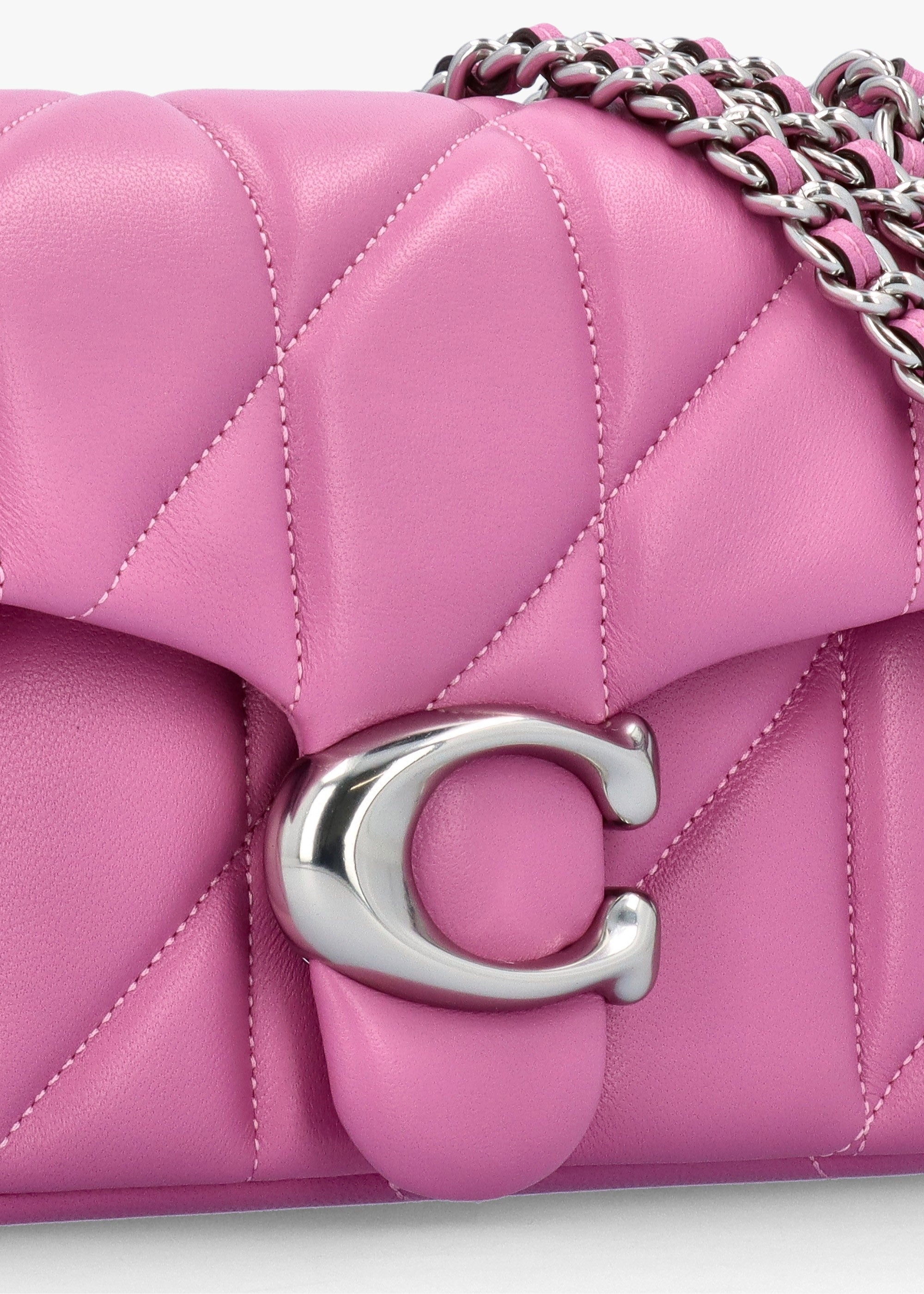 COACH Tabby 20 Quilted Fuchsia Leather Shoulder Bag – Daniel Footwear