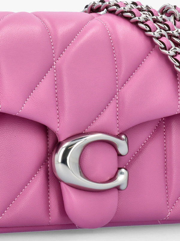 Tabby 20 Quilted Fuchsia Leather Shoulder Bag
