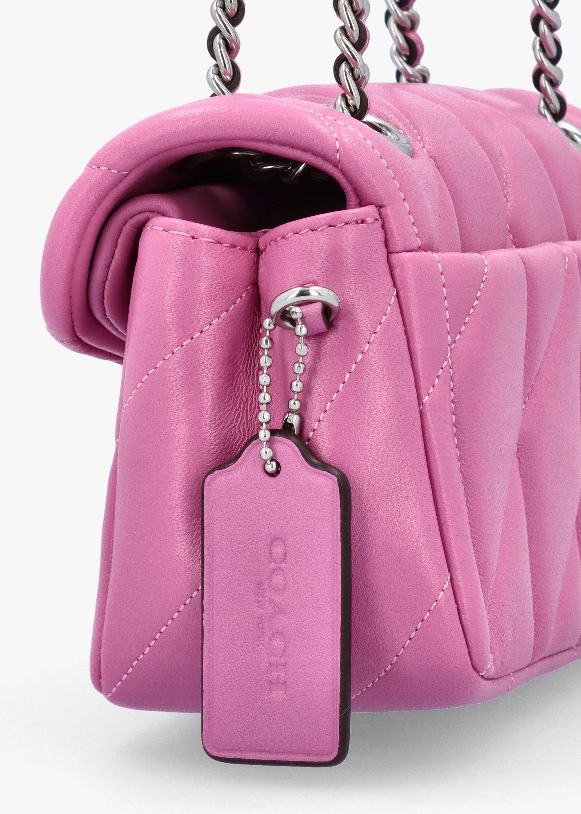 COACH Tabby 20 Quilted Fuchsia Leather Shoulder Bag – Daniel Footwear