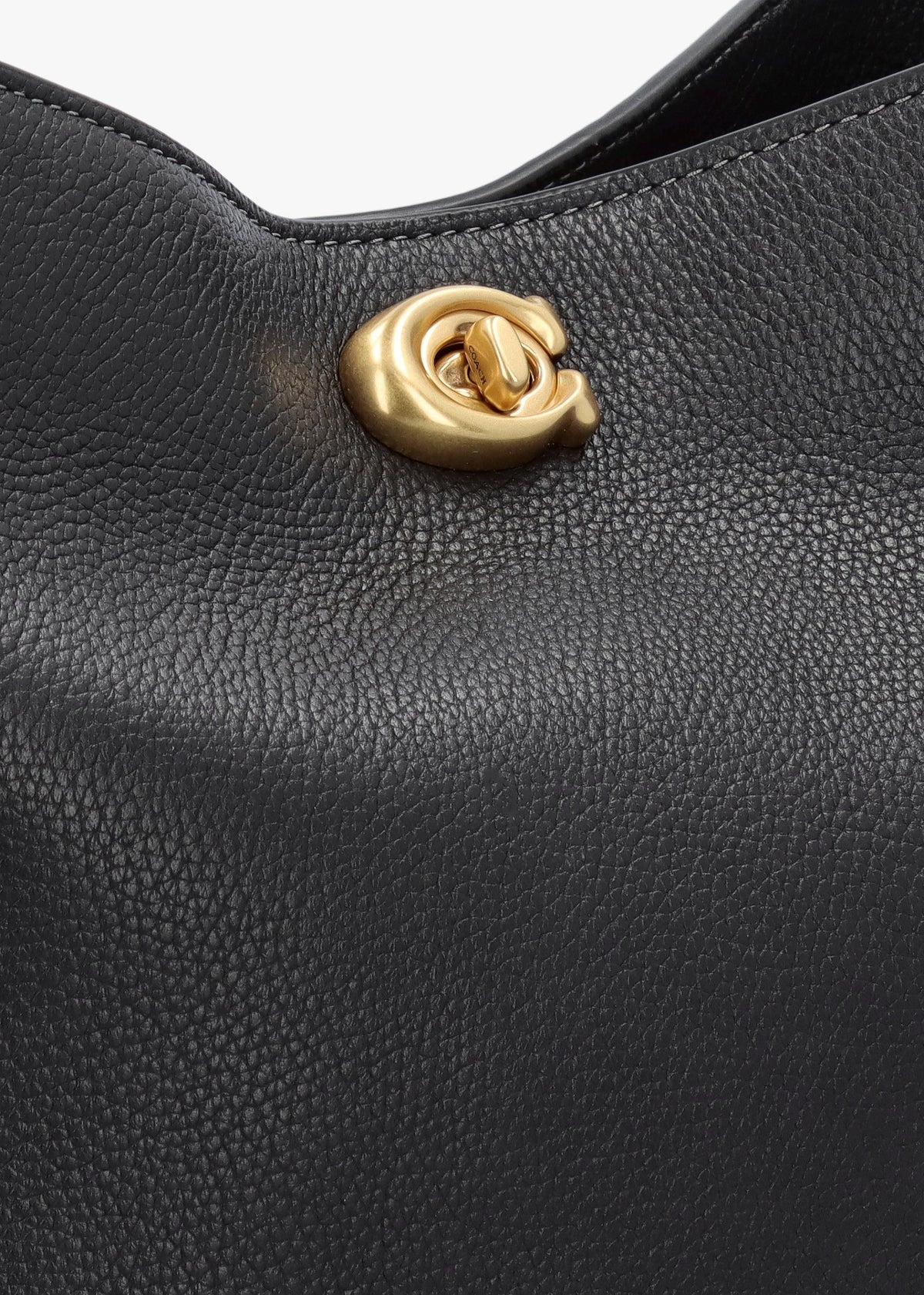 Willow Soft Black Leather Bucket Bag