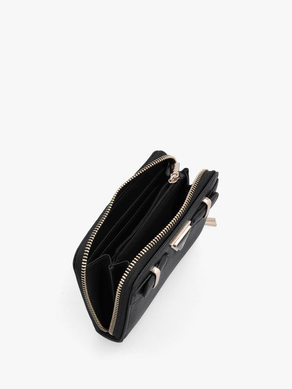 Eco Ali Black Zip Around Wallet